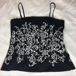 White House Black Market Black Bustier